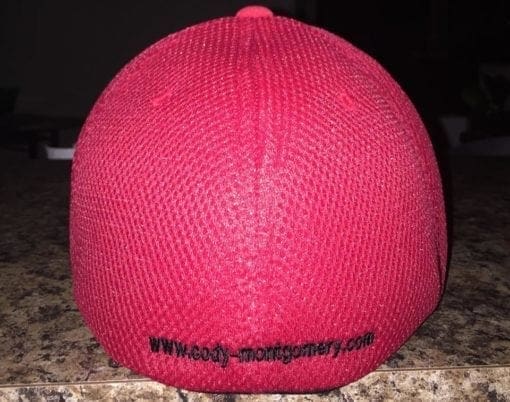 Team Montgomery Flex Fit Hat Red - Image 2