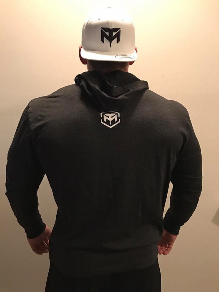 Black Long Logo Hoodie - Image 2